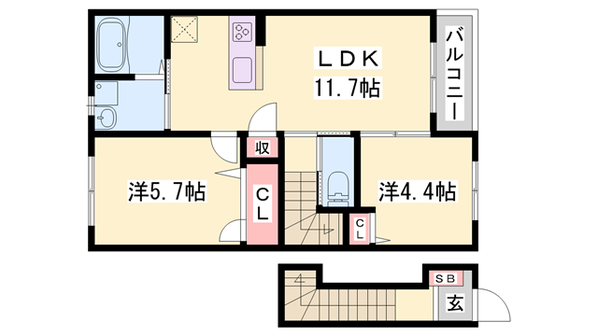 大村駅 徒歩4分 2階の物件間取画像